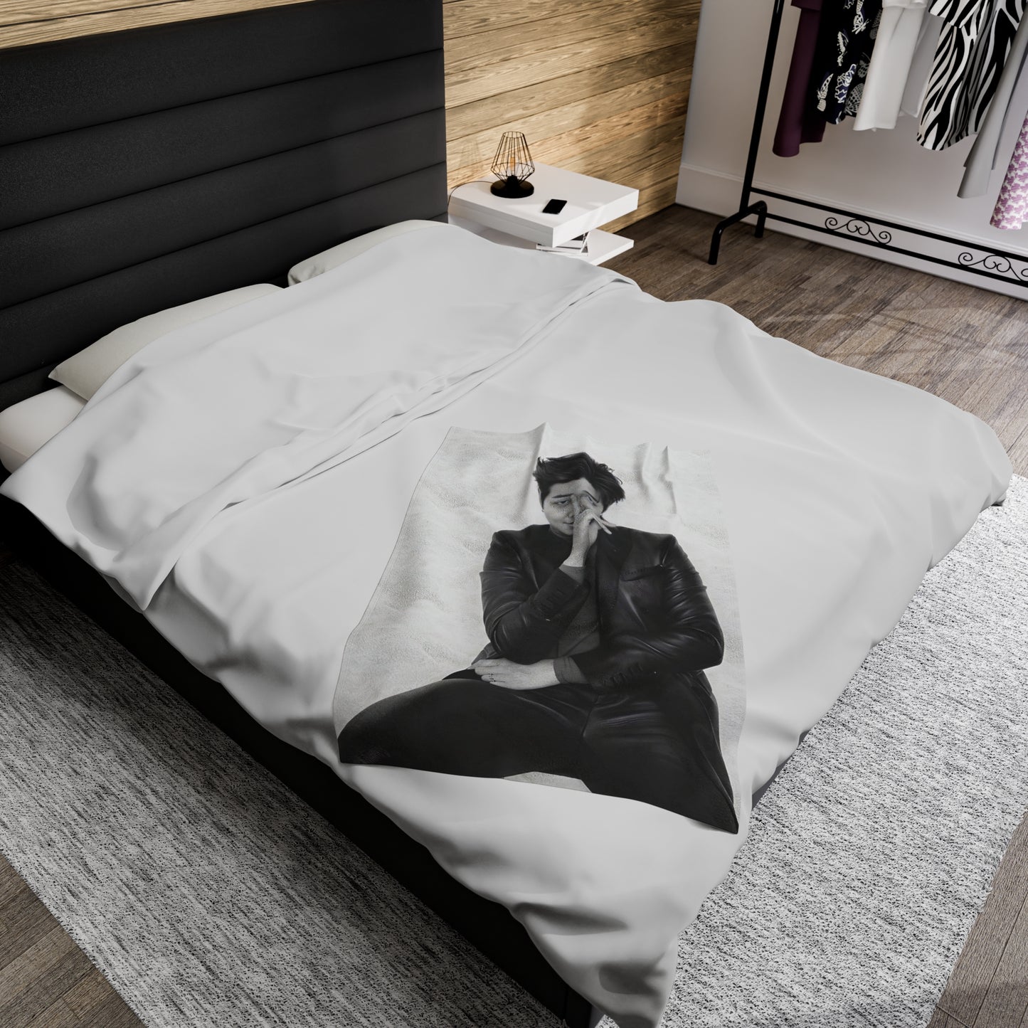 BTS RM Velveteen Plush Blanket