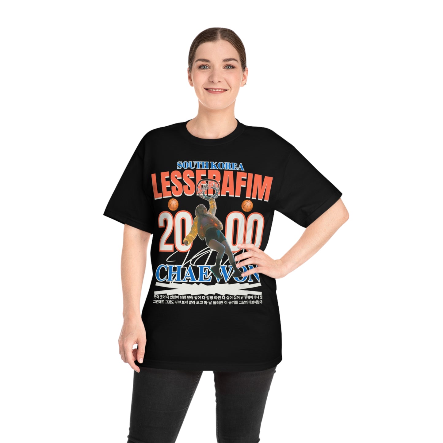 Lesserafim Chaewon Sports Graphic T-shirt